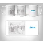 Fényképes bögre, fényképpel és szöveggel