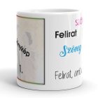 Fényképes bögre, fényképpel és szöveggel