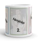 Háromfényképes egyedi saját fotós kollázs bögre