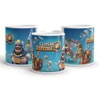 Clash Royale egyedi neves feliratos gyerek gamer 360 fokos mintás bögre