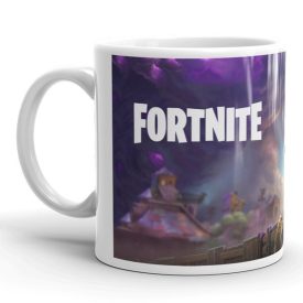 Fortnite Save the World egyedi neves feliratos gyerek gamer 360 fokos mintás bögre