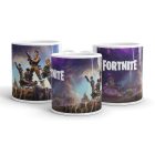 Fortnite Save the World egyedi neves feliratos gyerek gamer 360 fokos mintás bögre
