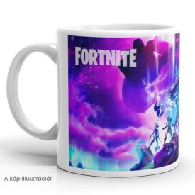Fortnite Marvel Nexus War gamer panoráma bögre Vasember és Thor mintájával, Galactus sziluettel és egyedi névvel