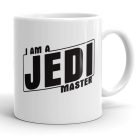 I am a Jedi Master feliratos fehér kerámia Star Wars mintás bögre filmrajongóknak