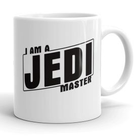 I am a Jedi Master feliratos fehér kerámia Star Wars mintás bögre filmrajongóknak