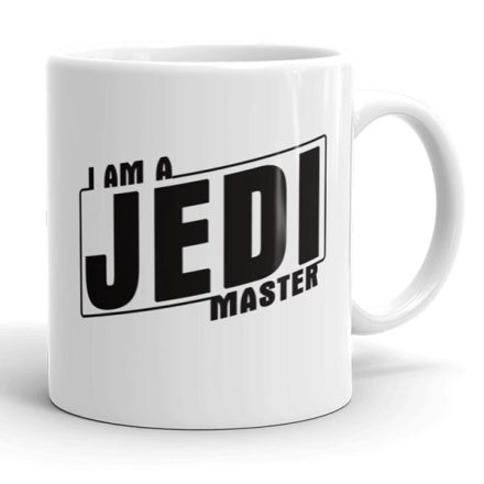 I am a Jedi Master feliratos fehér kerámia Star Wars mintás bögre filmrajongóknak