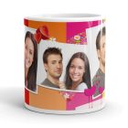 Családi bögre, 3 fényképes