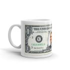 Fényképes amerikai dollár mintás egyedi saját fotós vicces bögre