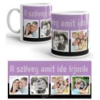 Fényképes bögre, 4 fényképes