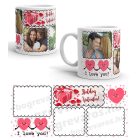 Szerelmes fényképes bögre