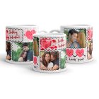 Szerelmes fényképes bögre