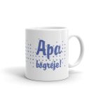 Apa bögréje egyedi neves bögre kék mozaik mintával