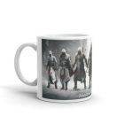 Assassin's Creed karakterek egyedi neves feliratos gamer 360 fokos mintás bögre