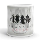 Assassin's Creed karakterek egyedi neves feliratos gamer 360 fokos mintás bögre