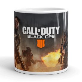 Call of Duty Black Ops 4 egyedi neves feliratos gamer 360 fokos mintás bögre