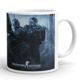  Counter-Strike Global Offensive kommandós egyedi neves feliratos gamer 360 fokos mintás bögre