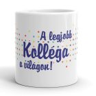 A legjobb kolléga a világon egyedi neves bögre színes mintával