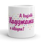 A legjobb nagymama a világon egyedi neves bögre színes mintával