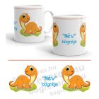 Névre szóló dinós fiús bögre