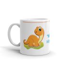 Névre szóló dinós fiús bögre