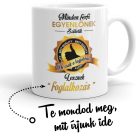 Minden férfi egyenlőnek születik de csak a legjobbak lesznek egyedi foglalkozás bögre