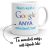 Nem kell a Google anya mindent tud feliratos egyedileg személyre szabható fehér kerámia bögre