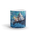  World of Warships hadihajó sarki fény egyedi neves feliratos gamer 360 fokos mintás bögre