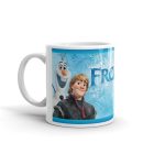 Jégvarázs Frozen logó szereplők egyedi neves feliratos gyerek 360 fokos mintás bögre