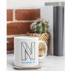 3D drótvázas egyedi neves monogramos tech bögre