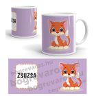 Cicás bögre fiú vagy lány névvel