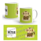 Majmos bögre fiú vagy lány névvel