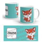 Rókás bögre fiú vagy lány névvel