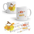 Névre szóló lányos bögre