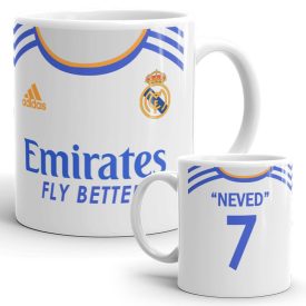 Real Madrid focimezes egyedi neves és számos bögre