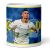 Egyedi névre szóló Cristiano Ronaldo grafikás Al-Nassr mezes fehér kerámia focis bögre
