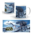 Star Wars Hoth csata AT-AT lépegető egyedi neves feliratos 360 fokos mintás bögre