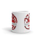 Trónok Harca House Targaryen háromfejű vörös sárkány mintás egyedi neves feliratos bögre