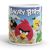 Angry Birds Mérges Madarak gyerek bögre kék háttérrel, sárga és piros madár mintával, egyedi névvel