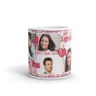 Fényképes bögre, 4 fényképes LOVE