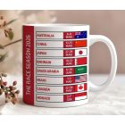 Forma 1 versenynaptár bögre 2026  