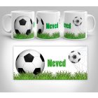 Névre szóló focis bögre