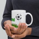 Névre szóló focis bögre