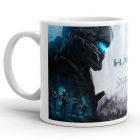 Halo Master Chief egyedi neves feliratos sci-fi gamer 360 fokos mintás bögre