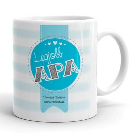 Legjobb apa limited edition egyedi neves bögre