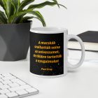 Univerzum ura skót lógófülű macskás egyedi neves idézetes panoráma bögre
