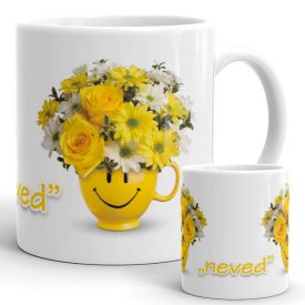 Boldog csokor rózsa bögre