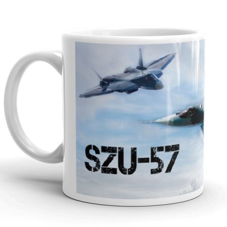 SZU-57 vadászgép  bögre