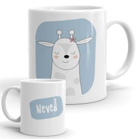 Egyedi névre írható lámás bögre