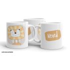 Egyedi névre írható oroszlános bögre