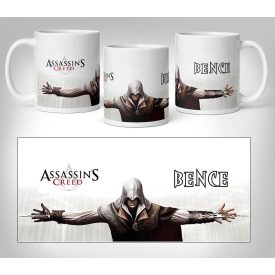 Assassin's creed bögre egyedi névvel
